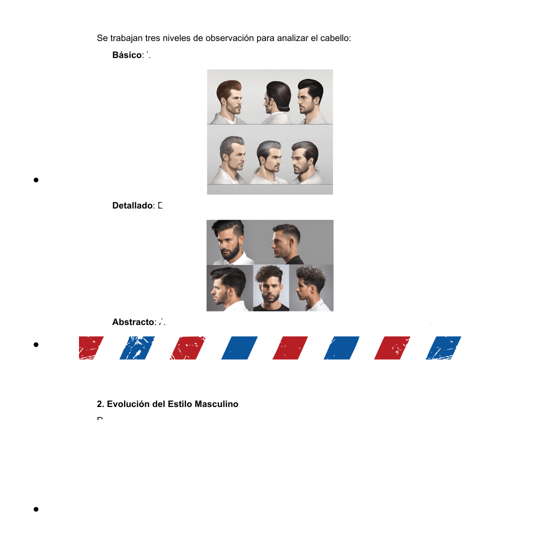 Fundamentos de Corte, Estilismo & Barbería Masculina - Imagen 3